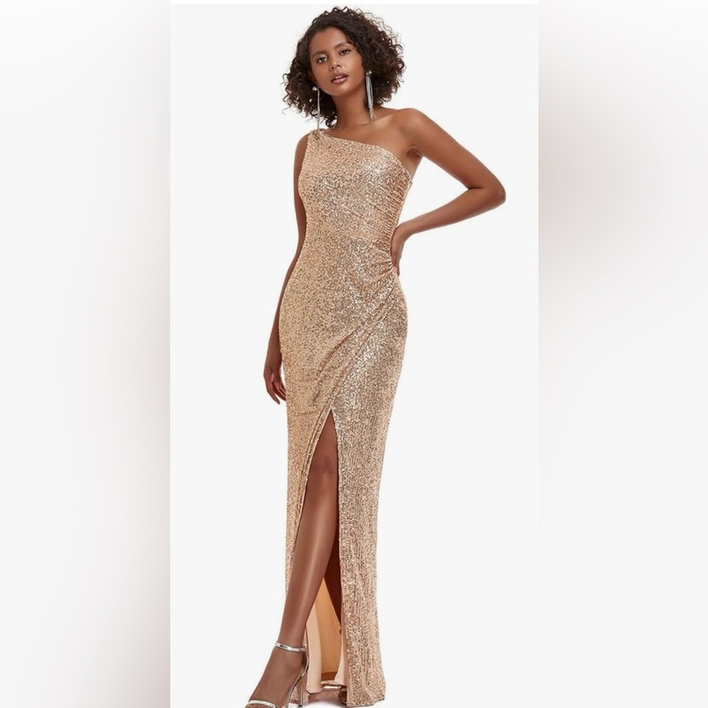 Rose gold Sequin dress